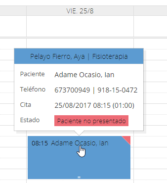 Creación y edición de citas