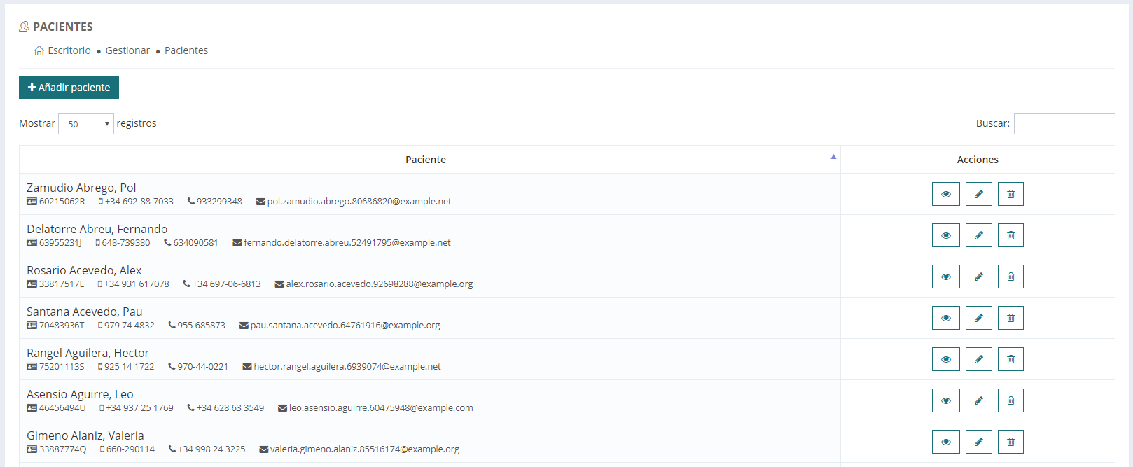 Creación y edición de citas
