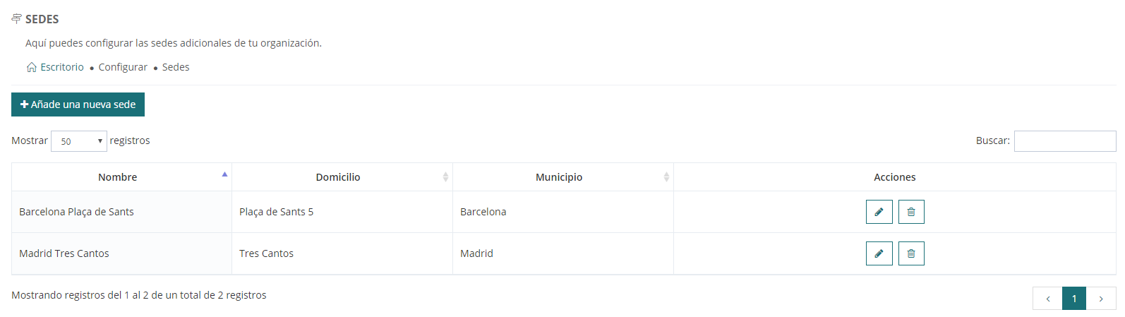 Creación y edición de citas